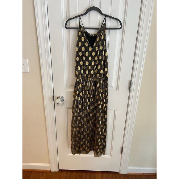 NWT Anthropologie Sunday in Brooklyn Confetti Shimmery‎ Halter Midi Dress Sz LP - Picture 4 of 7